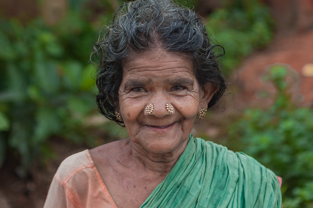 Smiling senior woman — illustrative stock image